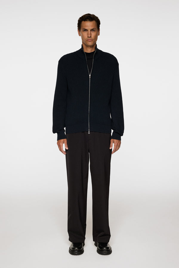 Alexis Full Zip Cardigan / JL Navy