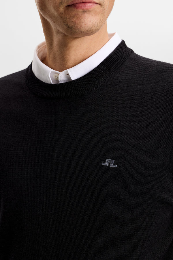 Keane Merino Crew Neck / Black