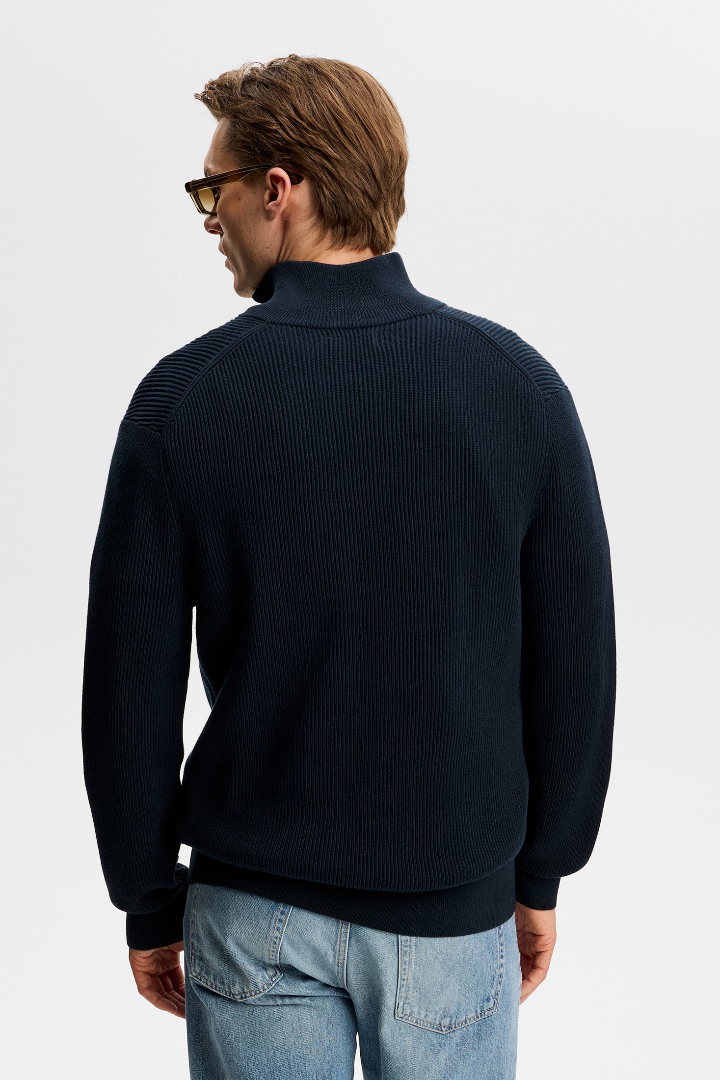 Alex Half Zip Knitted Sweater / JL Navy – J.Lindeberg EU