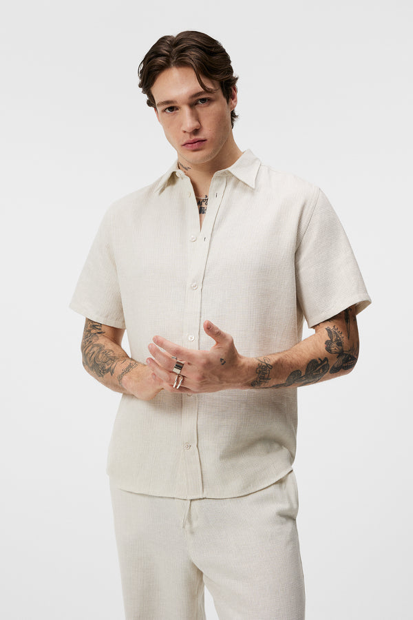 Lund Linen Mix Shirt / Safari Beige