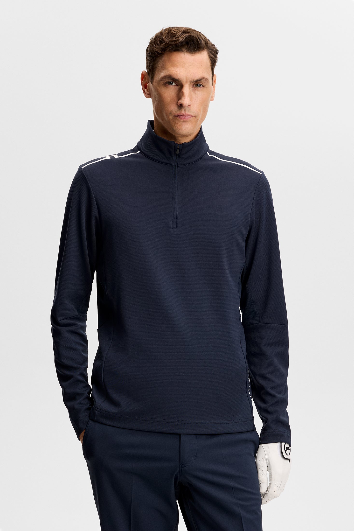 Leon Quarter Zip Mid Layer / JL Navy – J.Lindeberg EU