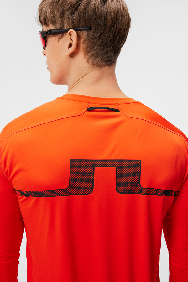 Diamond Long Sleeve Tee / Tangerine Tango