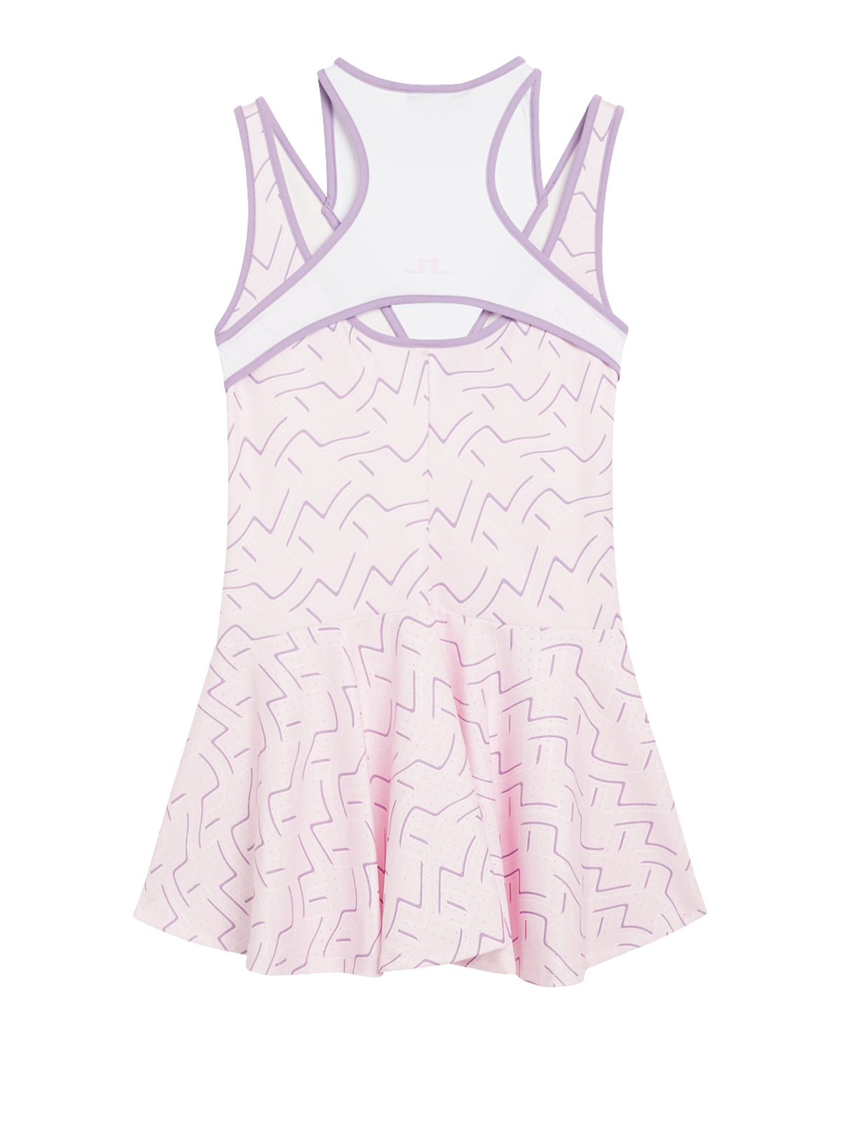 Matilda Print Dress / Outline Bridge Wave Pink