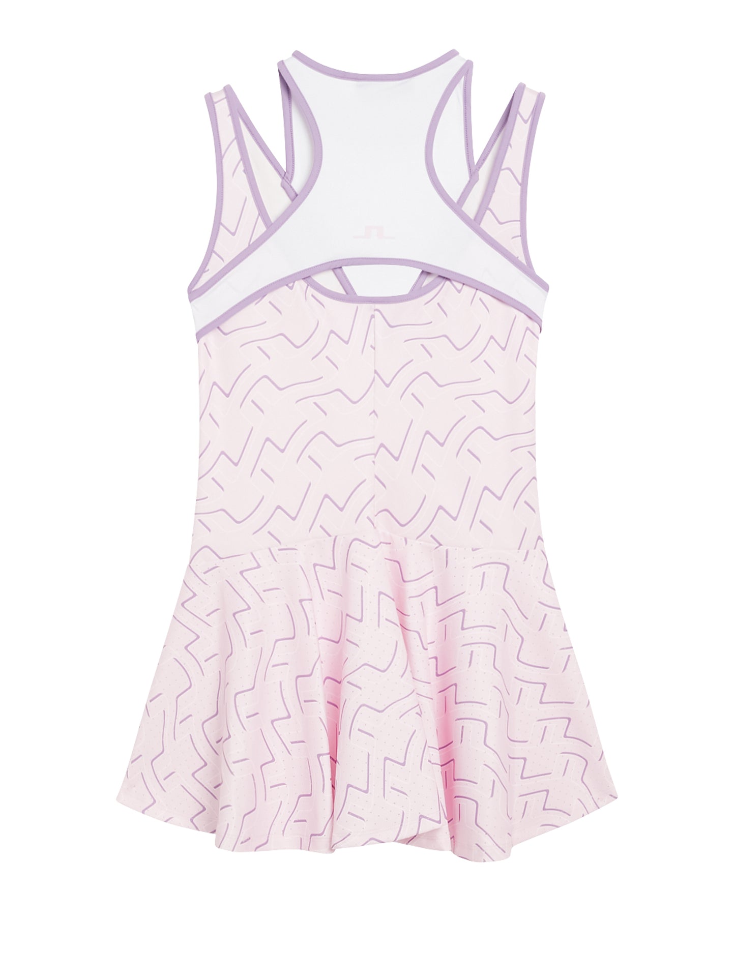 Matilda Print Dress / Outline Bridge Wave Pink