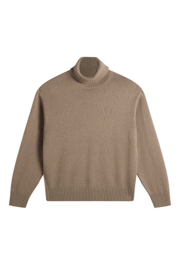Eddy Knitted Turtleneck / Brindle