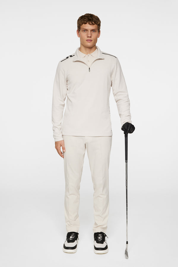 Leon Quarter Zip Mid Layer / Moonbeam