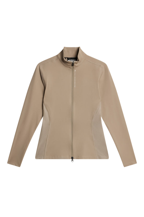 Mel Zip Mid Layer / Vintage Khaki