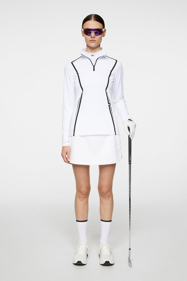 Lina Quarter Zip Midlayer / White