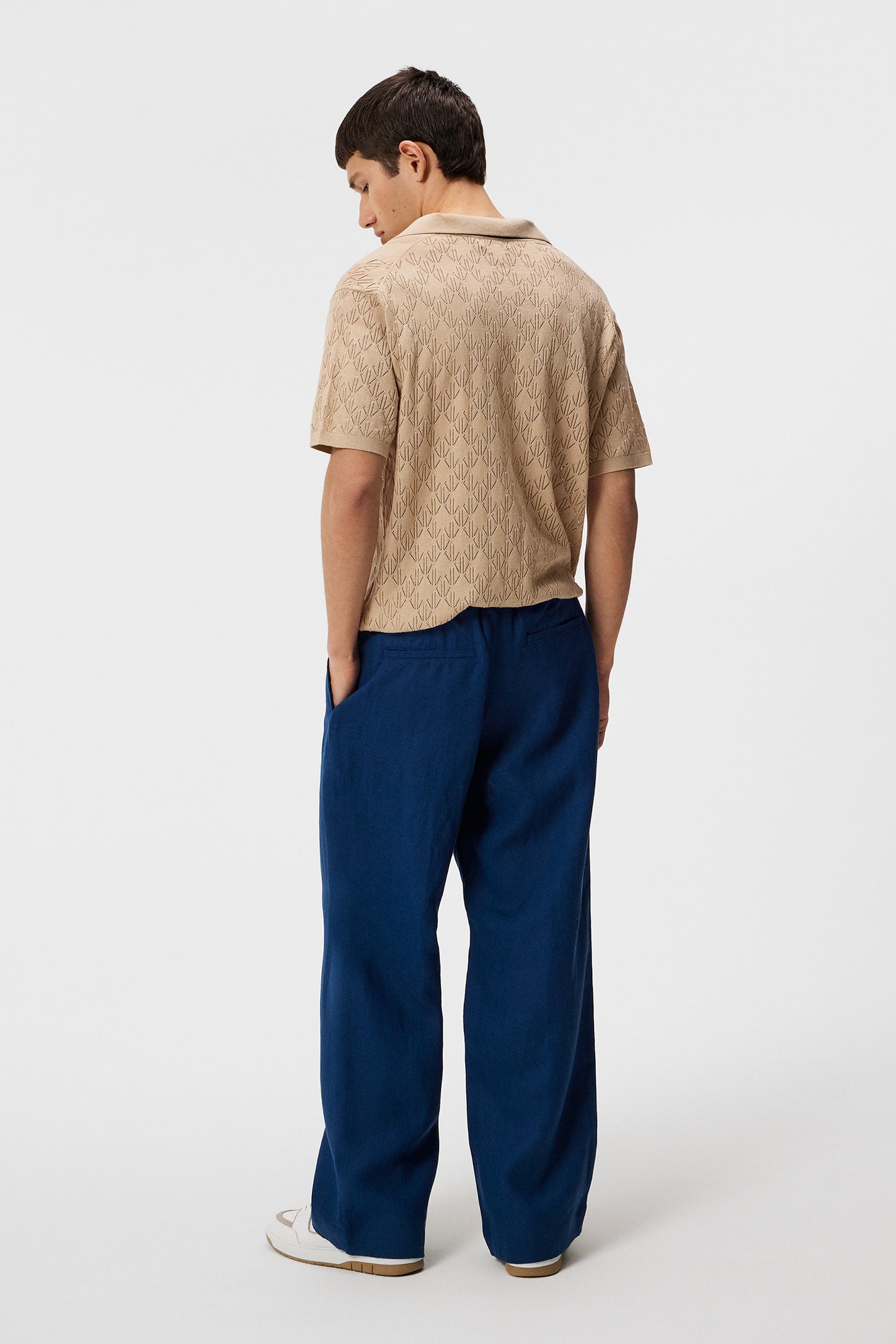 Noah Wide Linen Pants / Estate Blue
