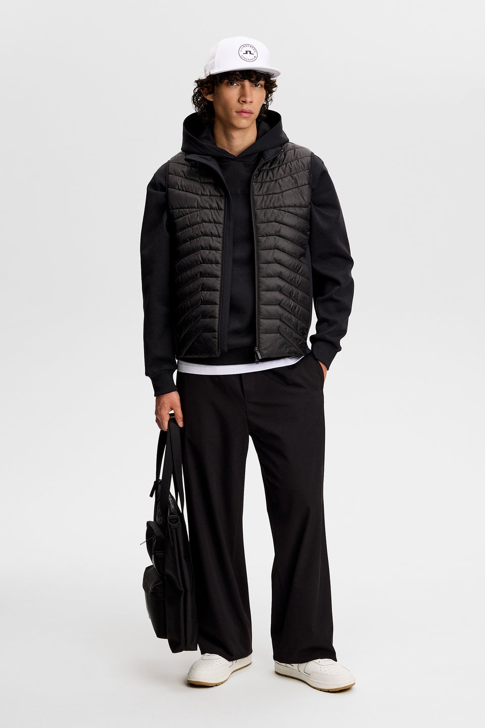 Heyden Quilt Hybrid Vest / Black