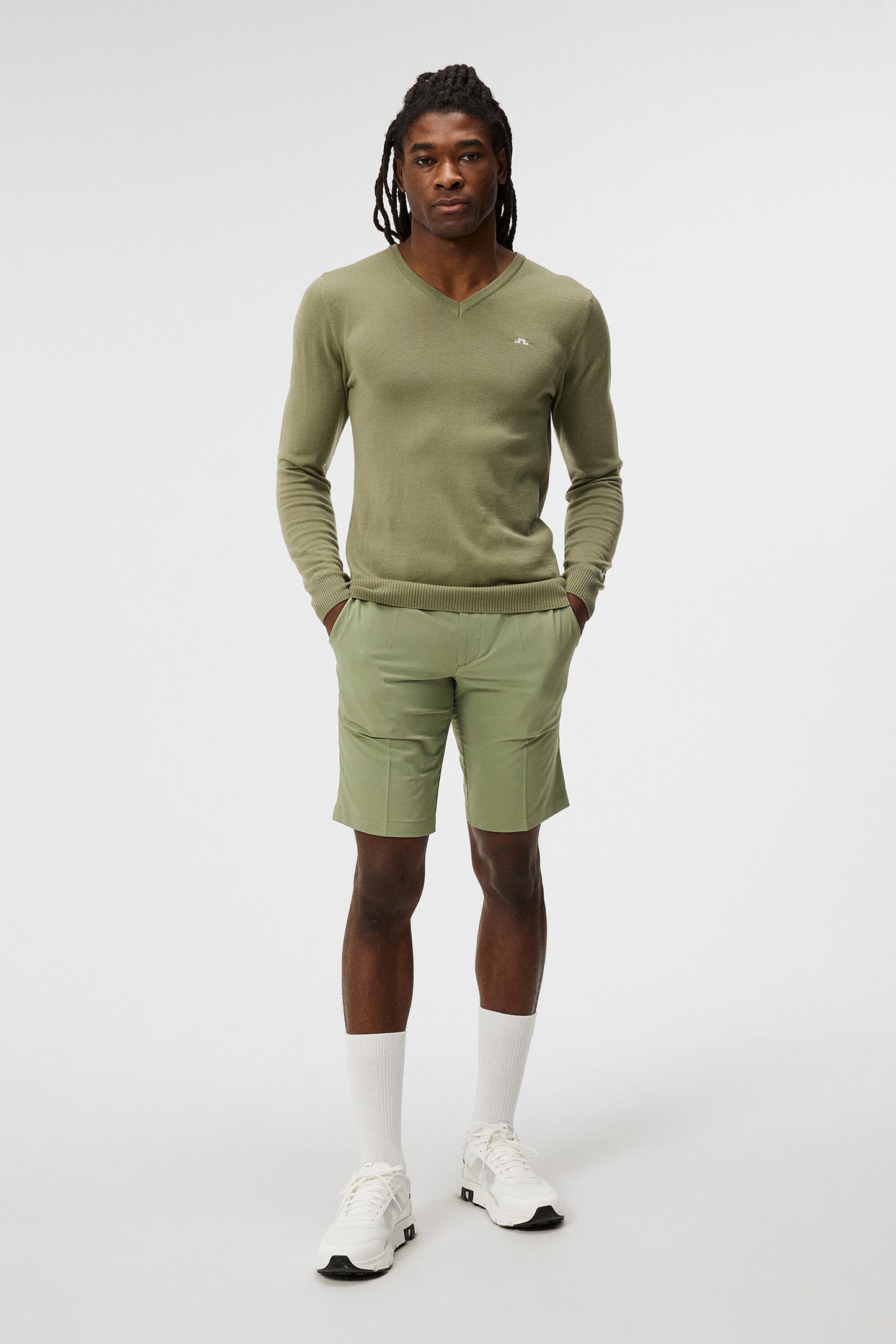 Lymann Knitted Sweater / Oil Green