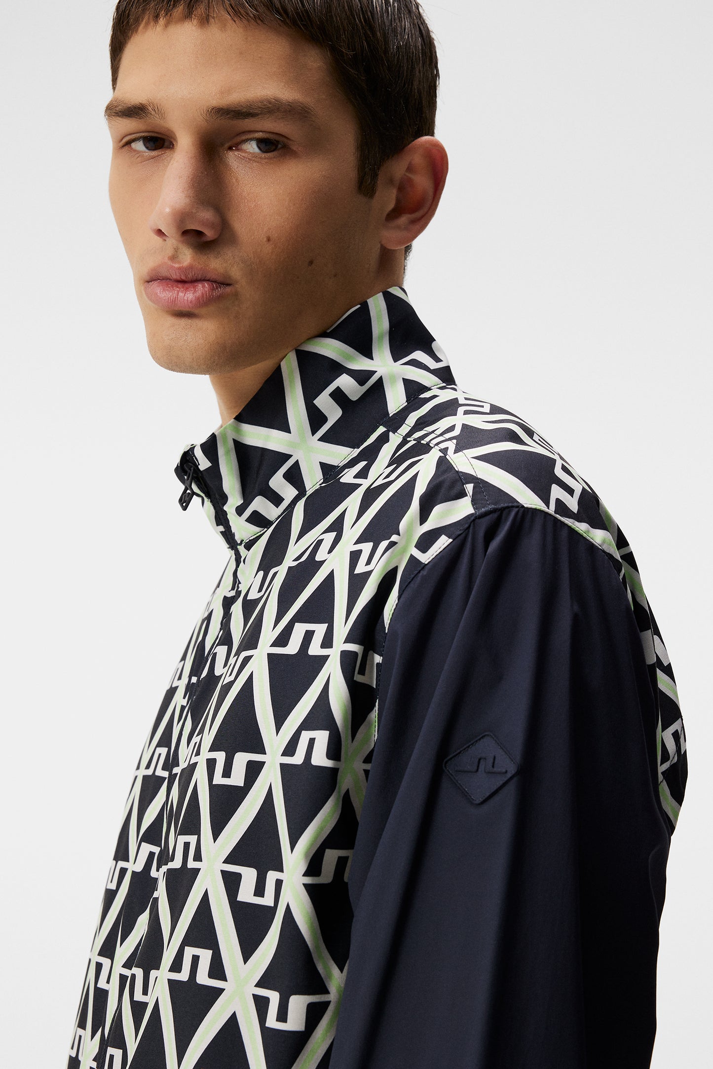 Lear printed Wind jacket / Geo JL Navy