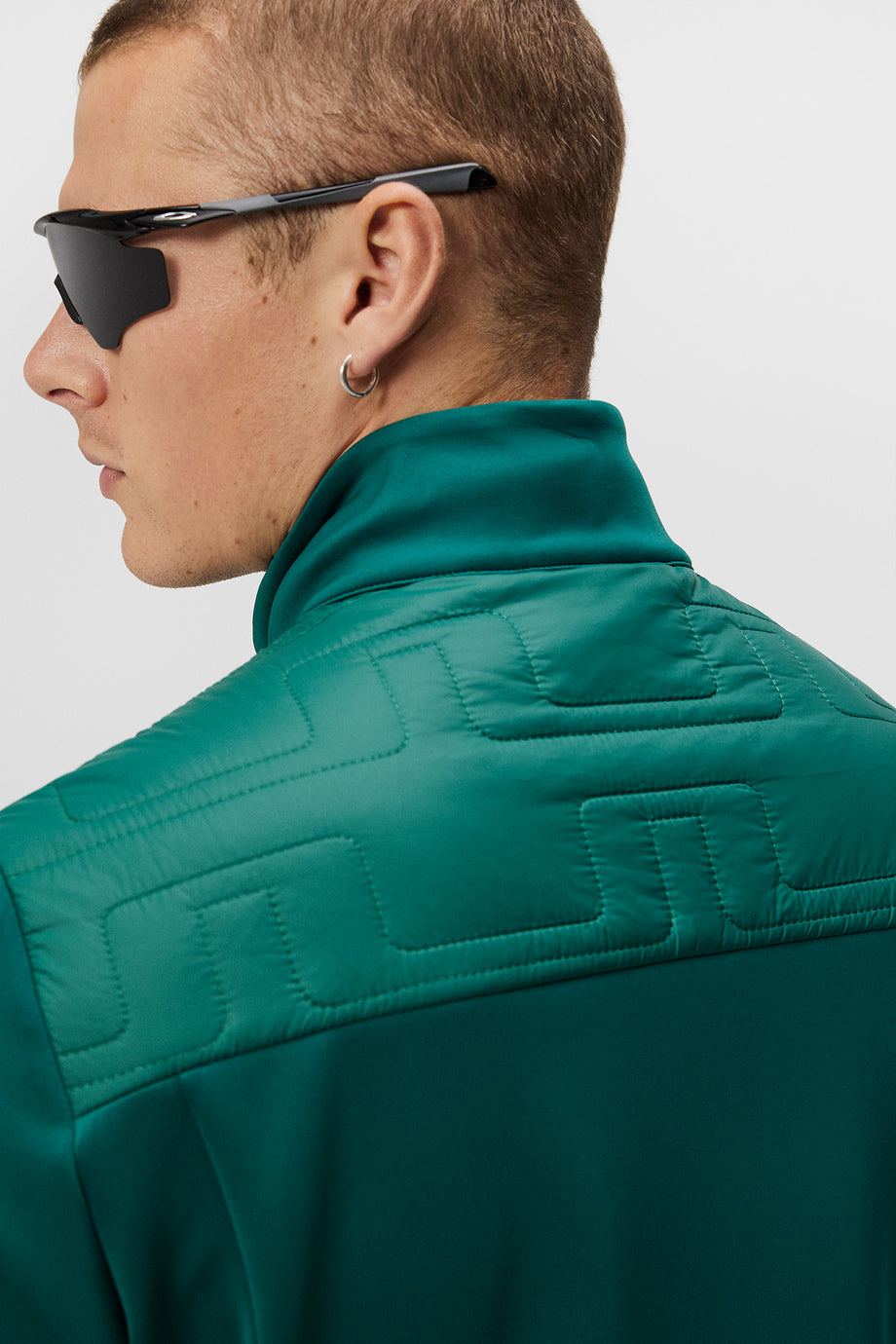 Quilt Hybrid Jacket / Rain Forest