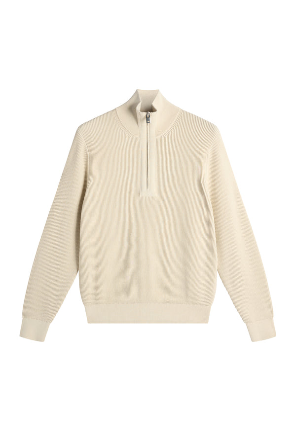 Alex Half Zip Knitted Sweater / Moonbeam