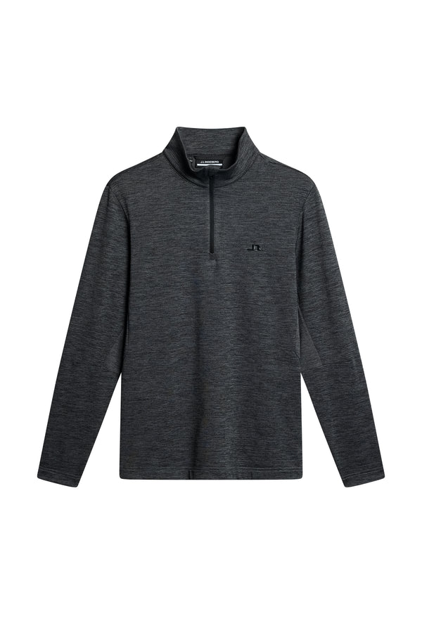 Destry Quarter Zip Mid Layer / Asphalt and Black Melange