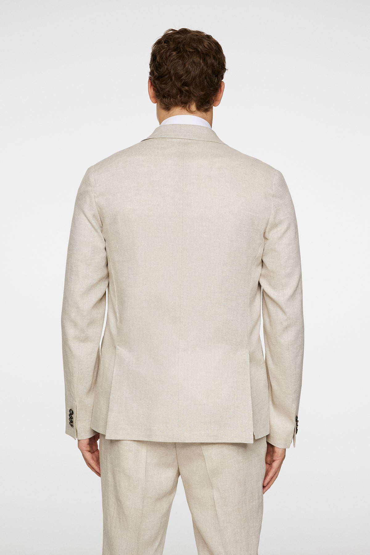 Elton U Super Linen Blazer / Moonbeam