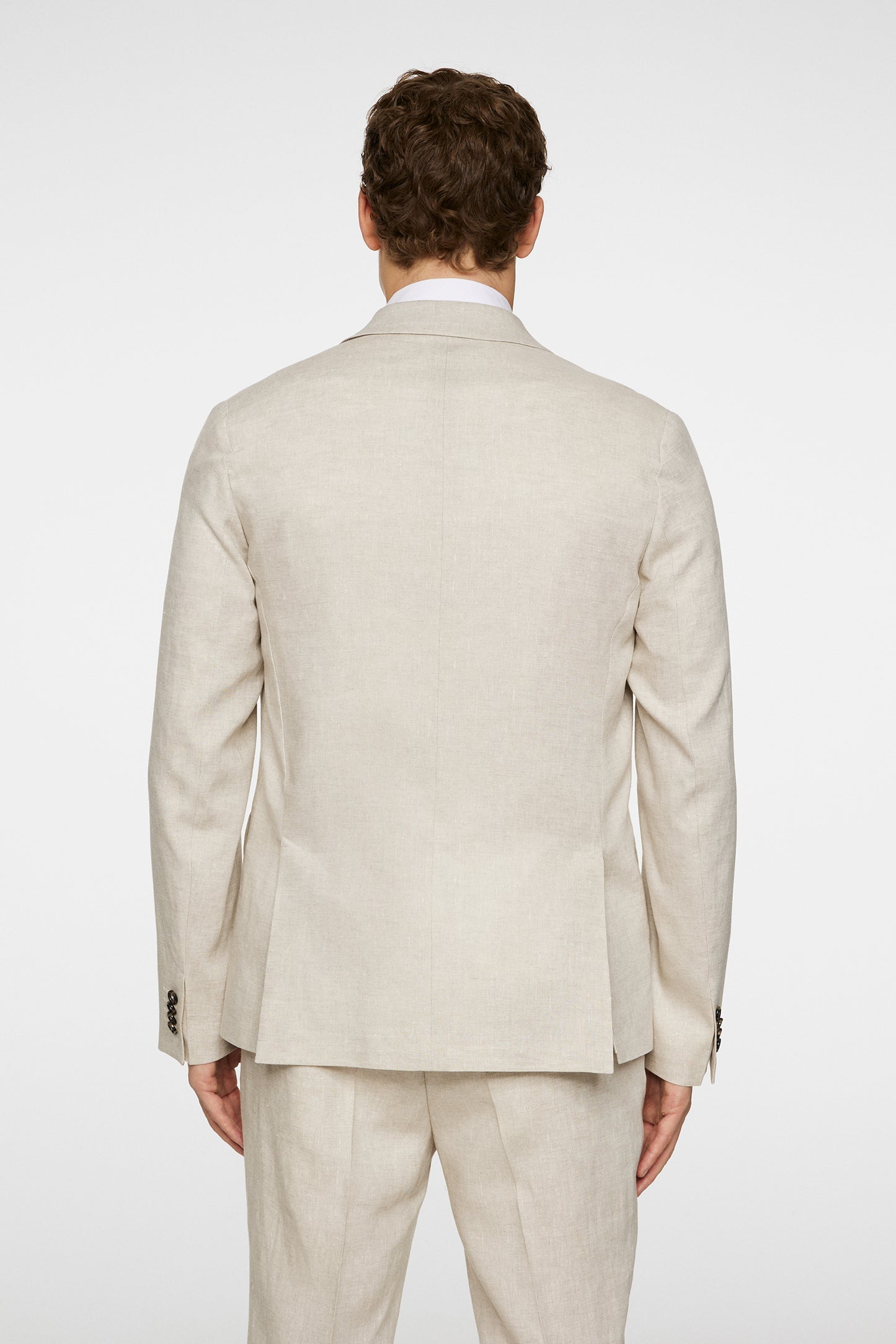 Elton U Super Linen Blazer / Moonbeam