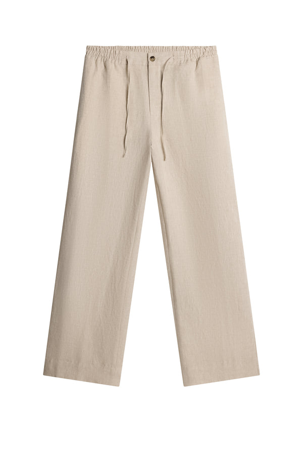 Noah Drape Linen Pants / Moonbeam