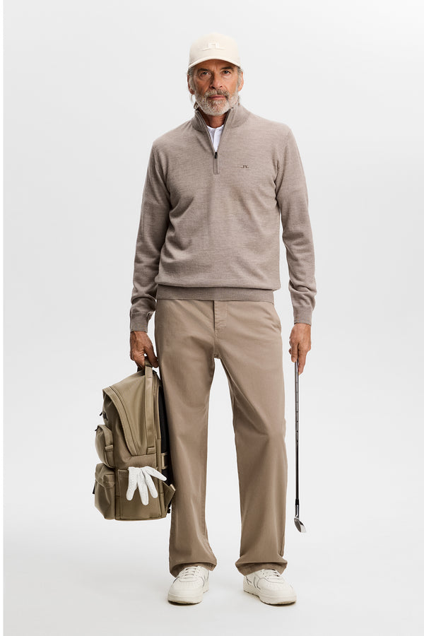 Kiyan Quarter Zip Sweater / Brindle Melange
