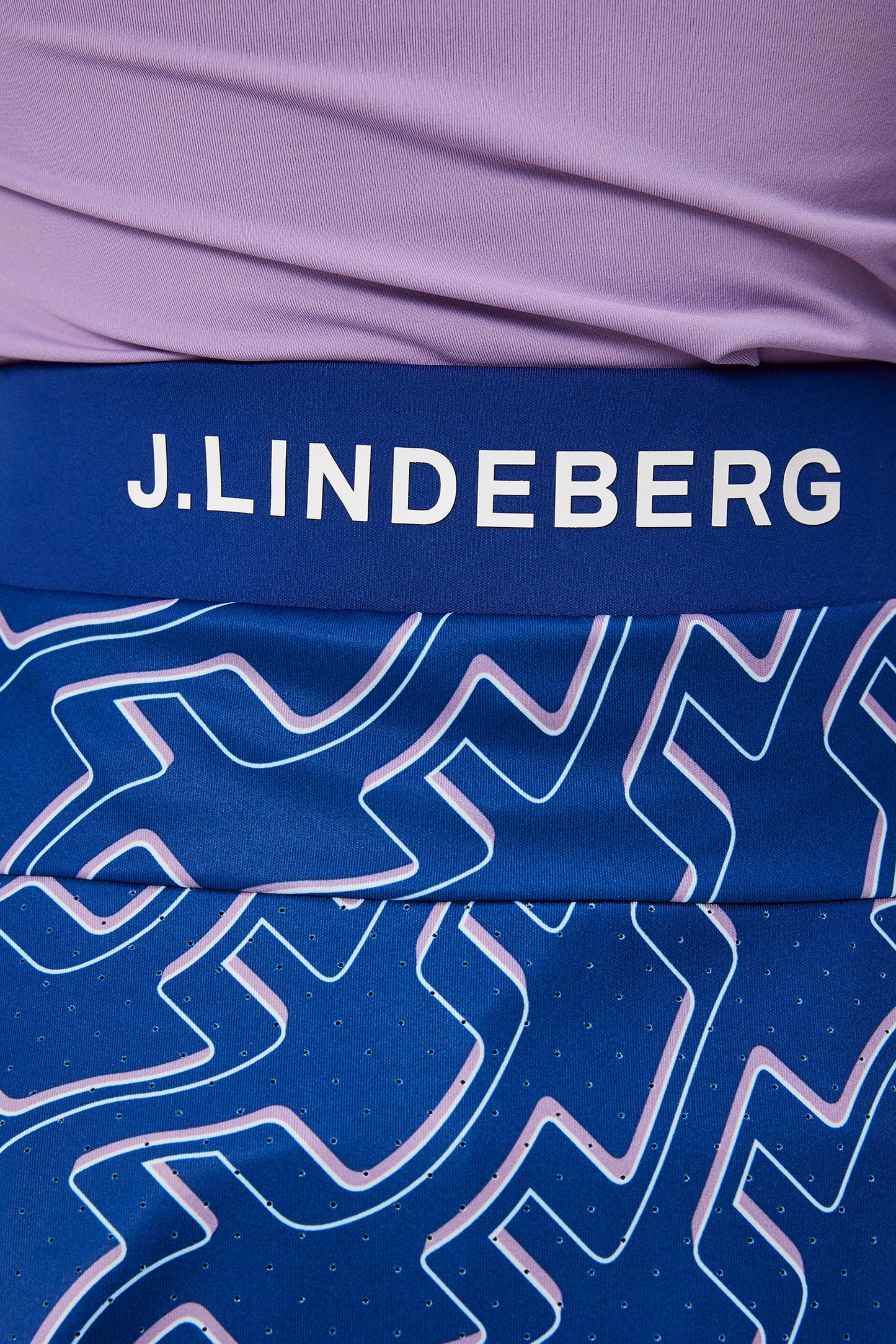 Jane Print Skirt / Outline Bridge Wave Blue