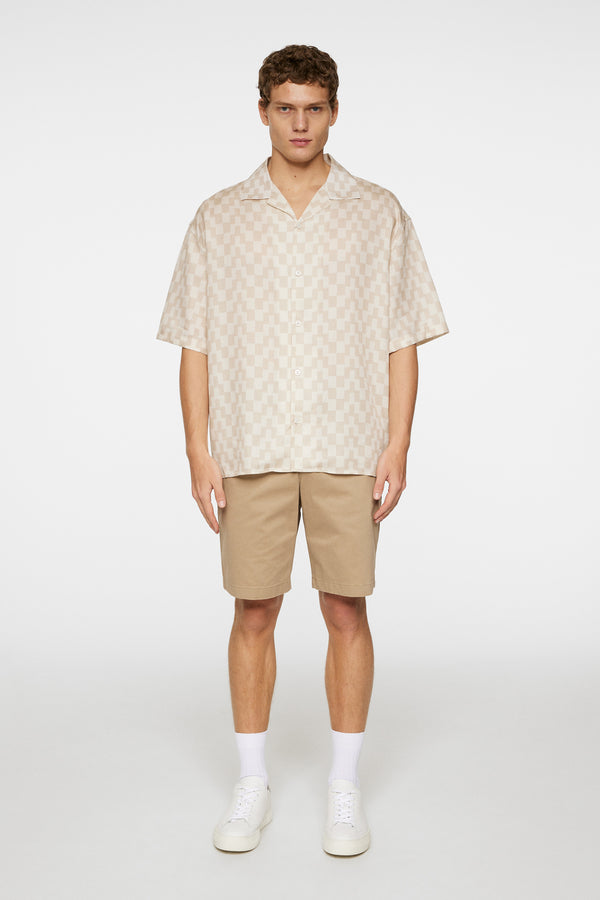 Ellis Stack Bridge Print Shirt / Moonbeam