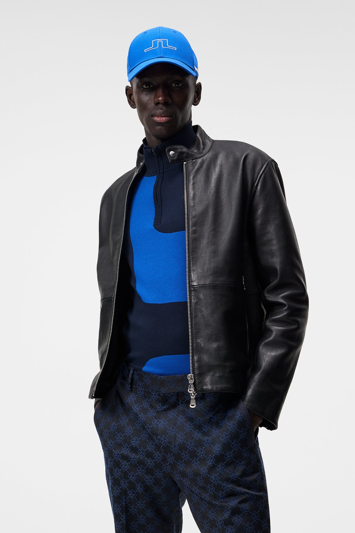 Louis Vuitton Patchwork Leather Biker Jacket BLACK. Size 42
