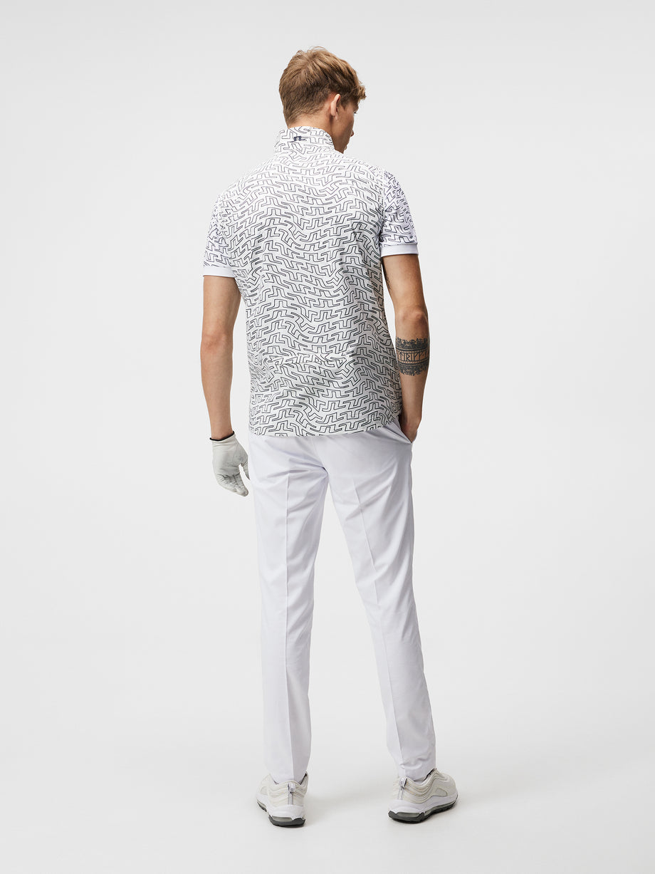 Ash Light Packable Vest Print / White Outline Bridge Swirl