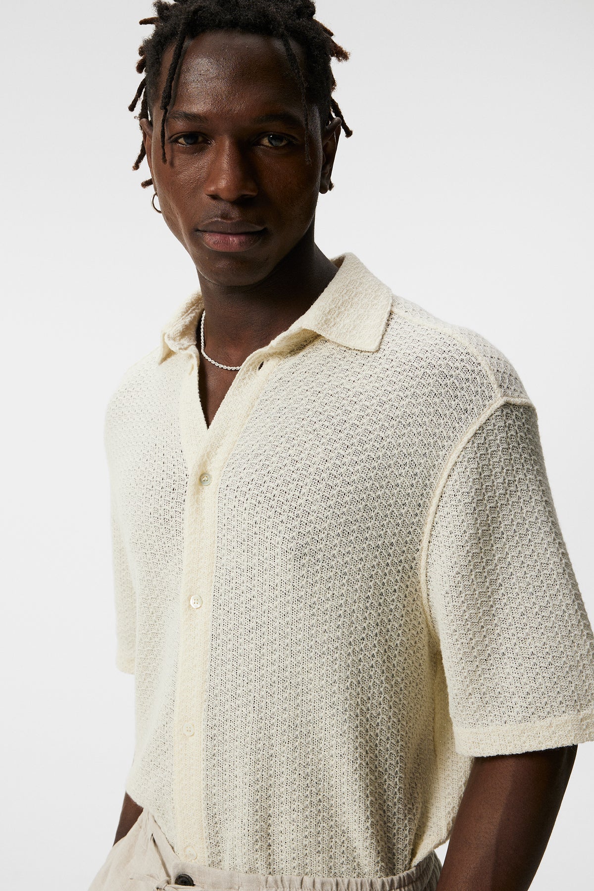 Torpa Airy Structure Shirt / Cloud White