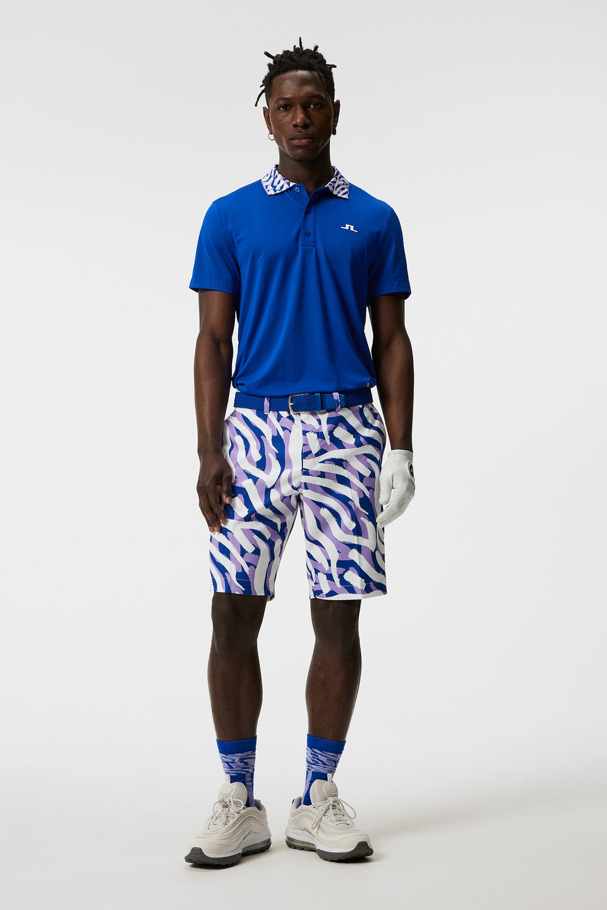Eloy Print Shorts / purple painted zebra