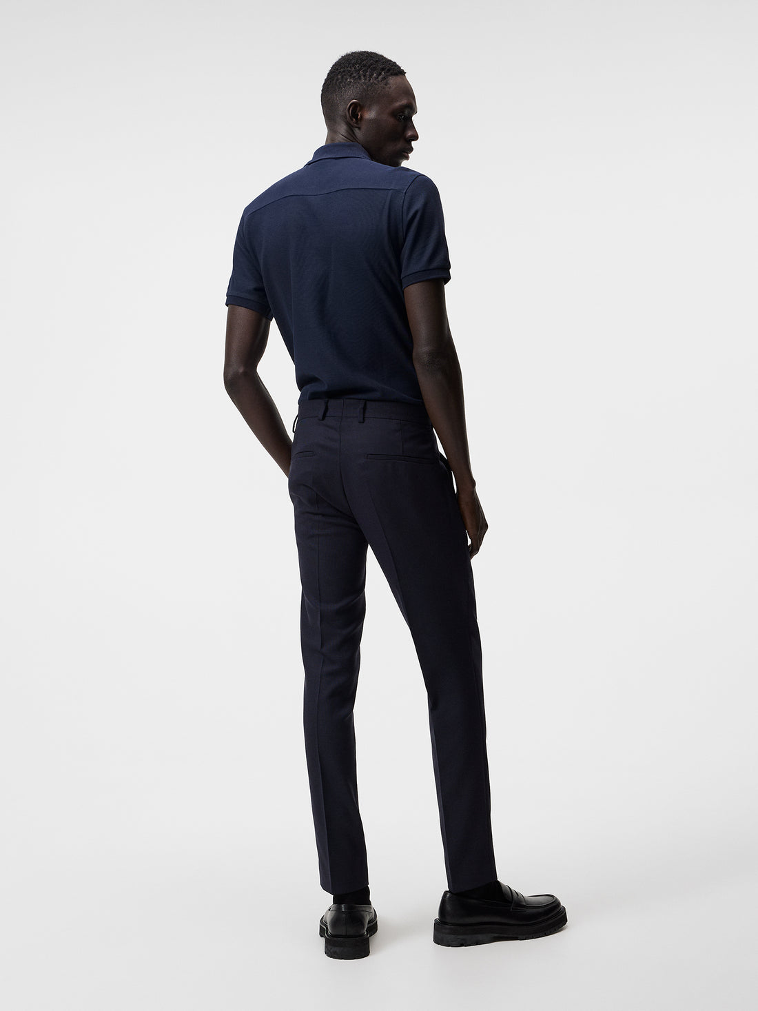 JRB Pique short sleeved polo - Navy main image 0