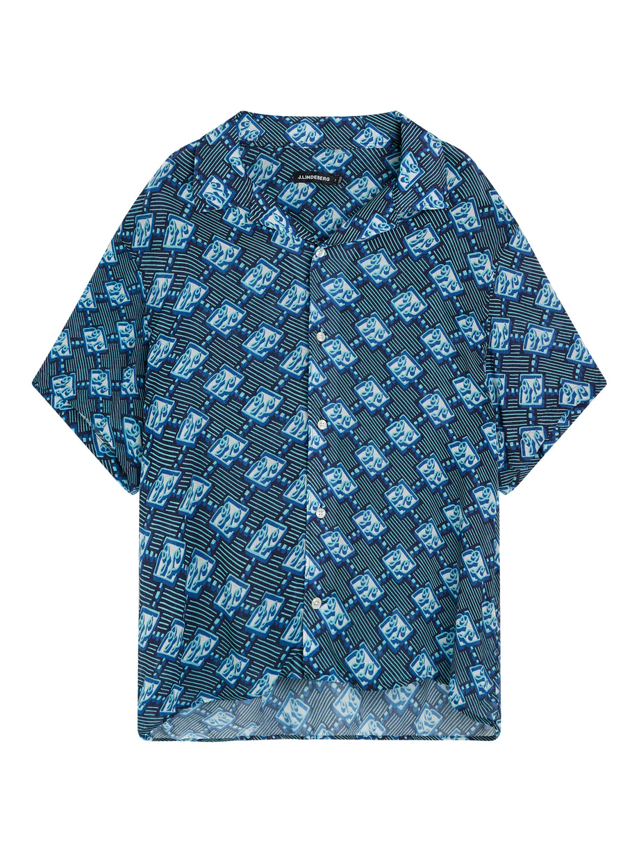 Donso Diamond JL Boxy Shirt / JL Navy