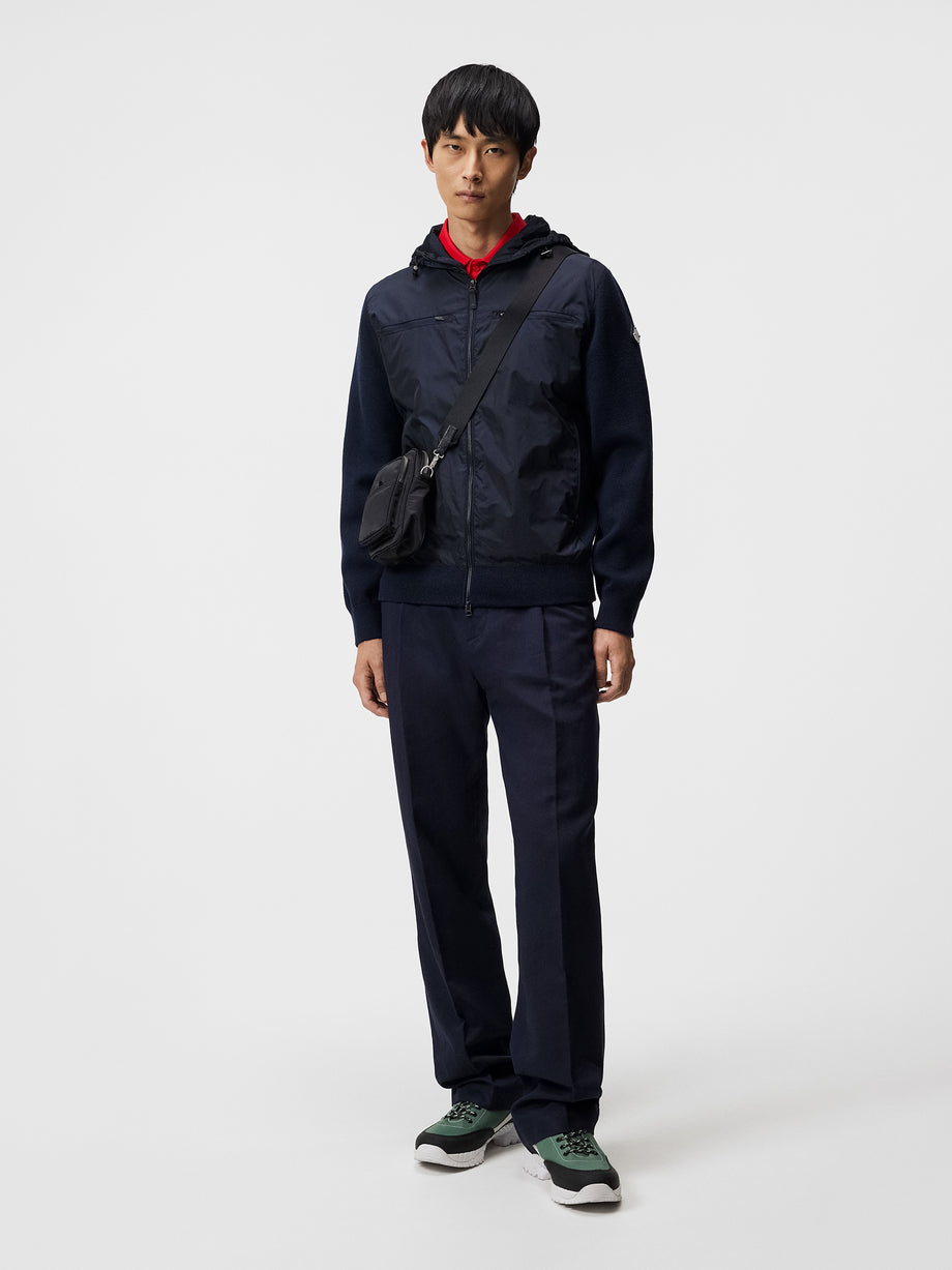 Ben Hybrid Knitted Jacket / JL Navy