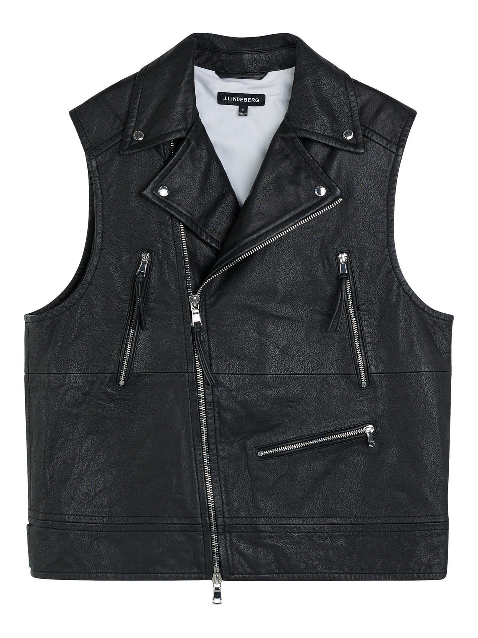 Barrett Leather Biker Vest / Black