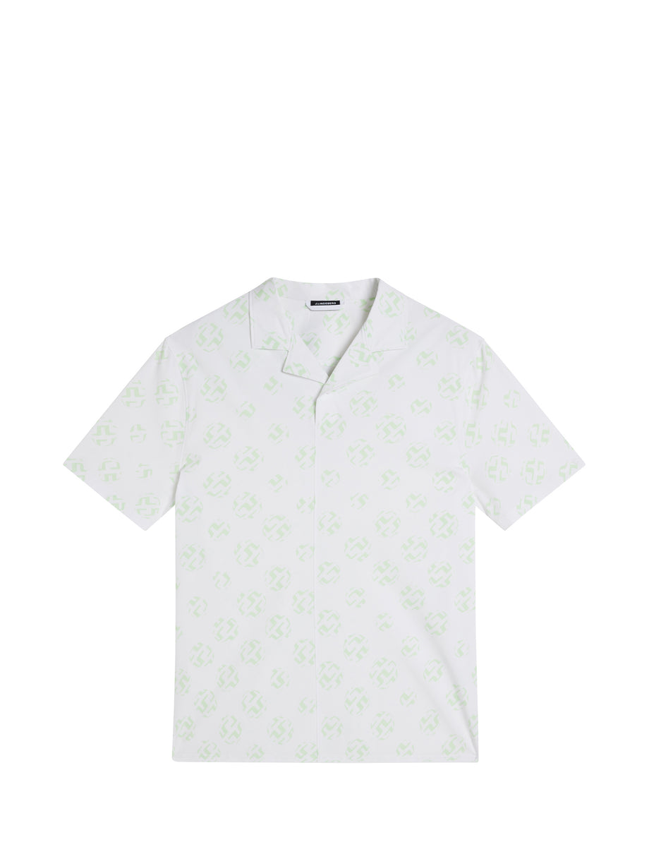Resort Reg Fit Shirt Print / White Sphere Dot