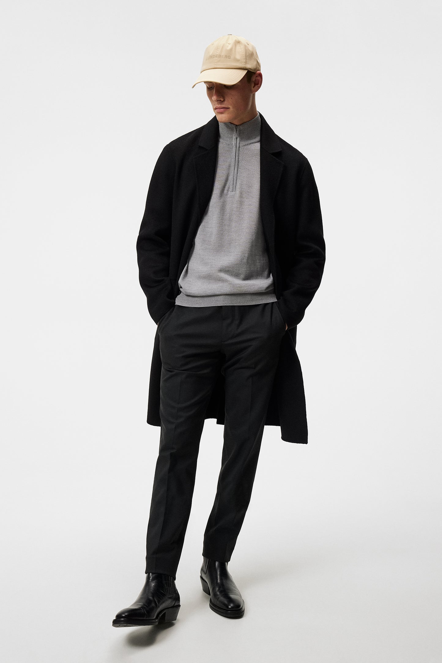 Diego double unlined wool coat / Black – J.Lindeberg