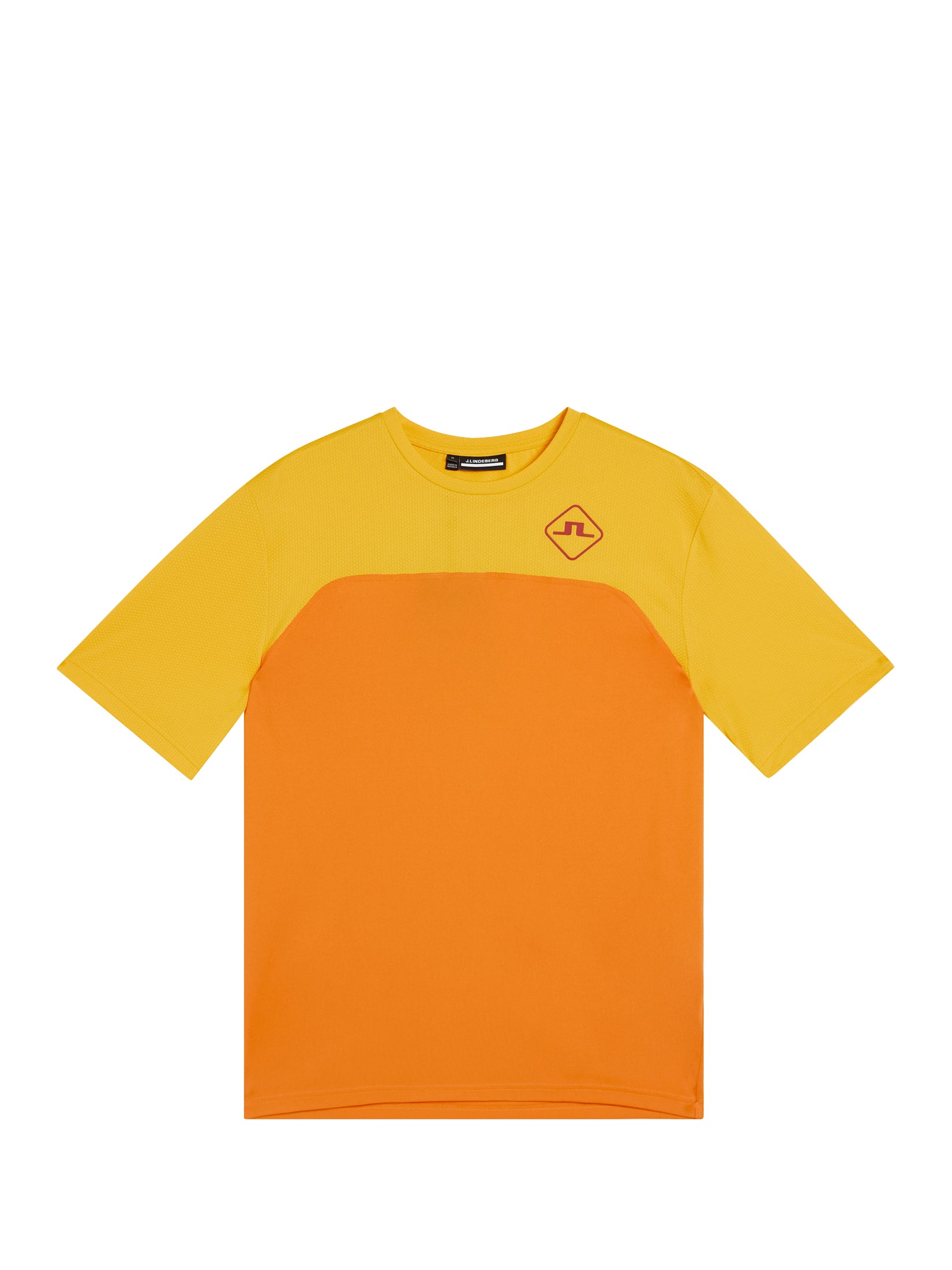 Mesh blocked T-shirt / Russet Orange – J.Lindeberg
