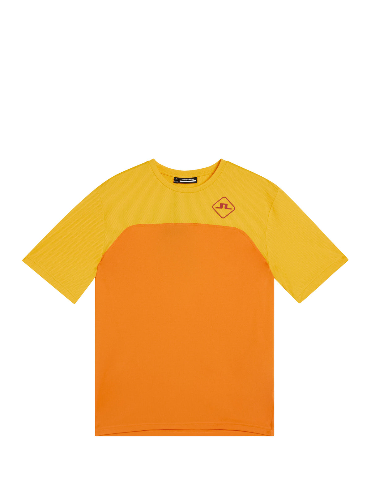 Mesh blocked T-shirt / Russet Orange – J.Lindeberg