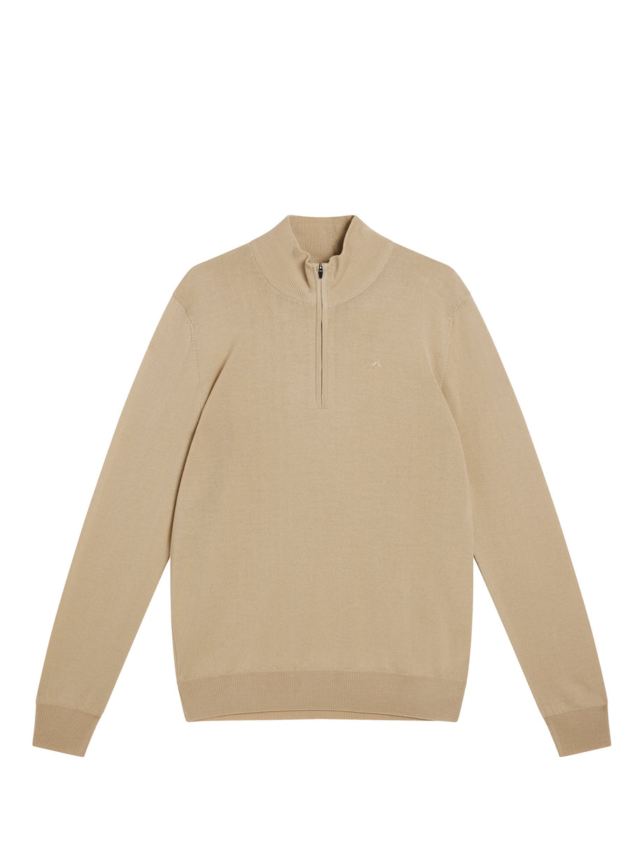 Kiyan Quarter Zip Sweater / Safari Beige