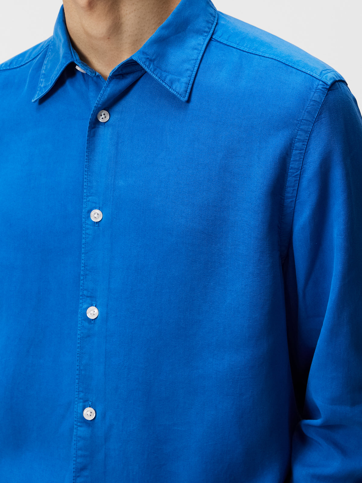 Comfort Tencel Slim Shirt / Lapis Blue