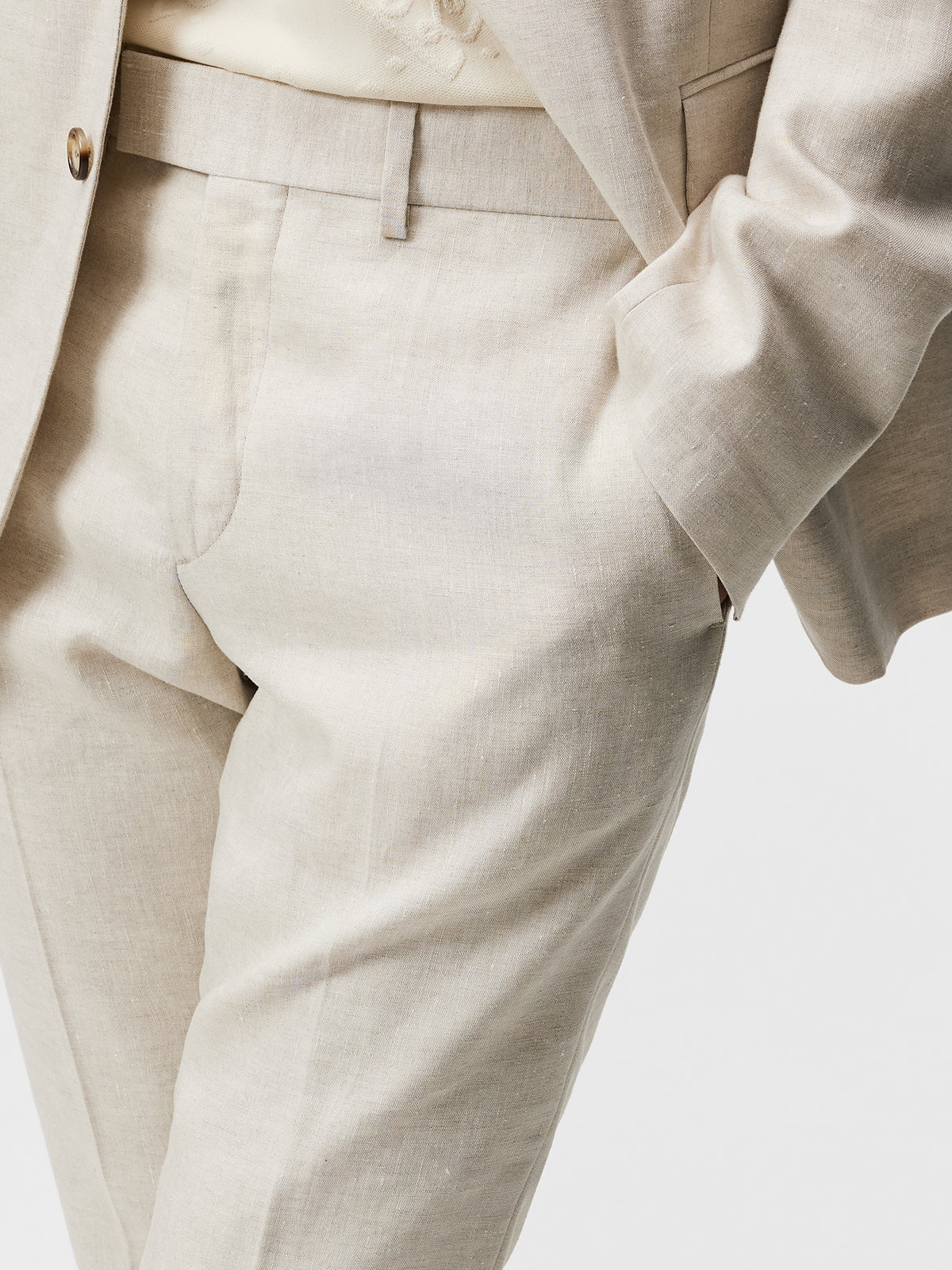Grant Super Linen Pants / Safari Beige
