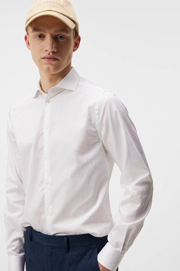 Non-iron Twill Superslim Shirt / White