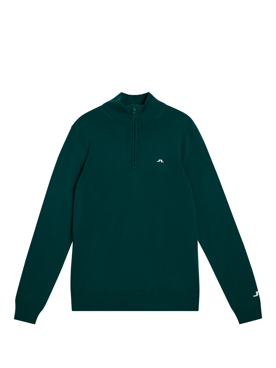 Kian Zipped Sweater / Rain Forest