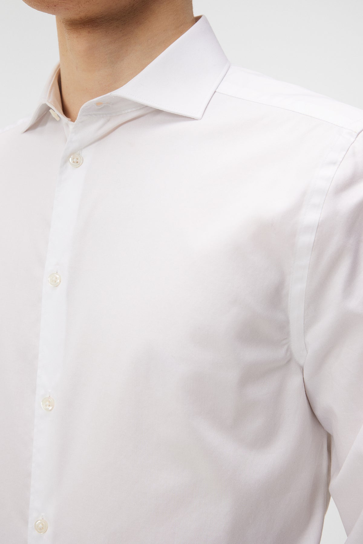 Non-iron Twill Superslim Shirt / White