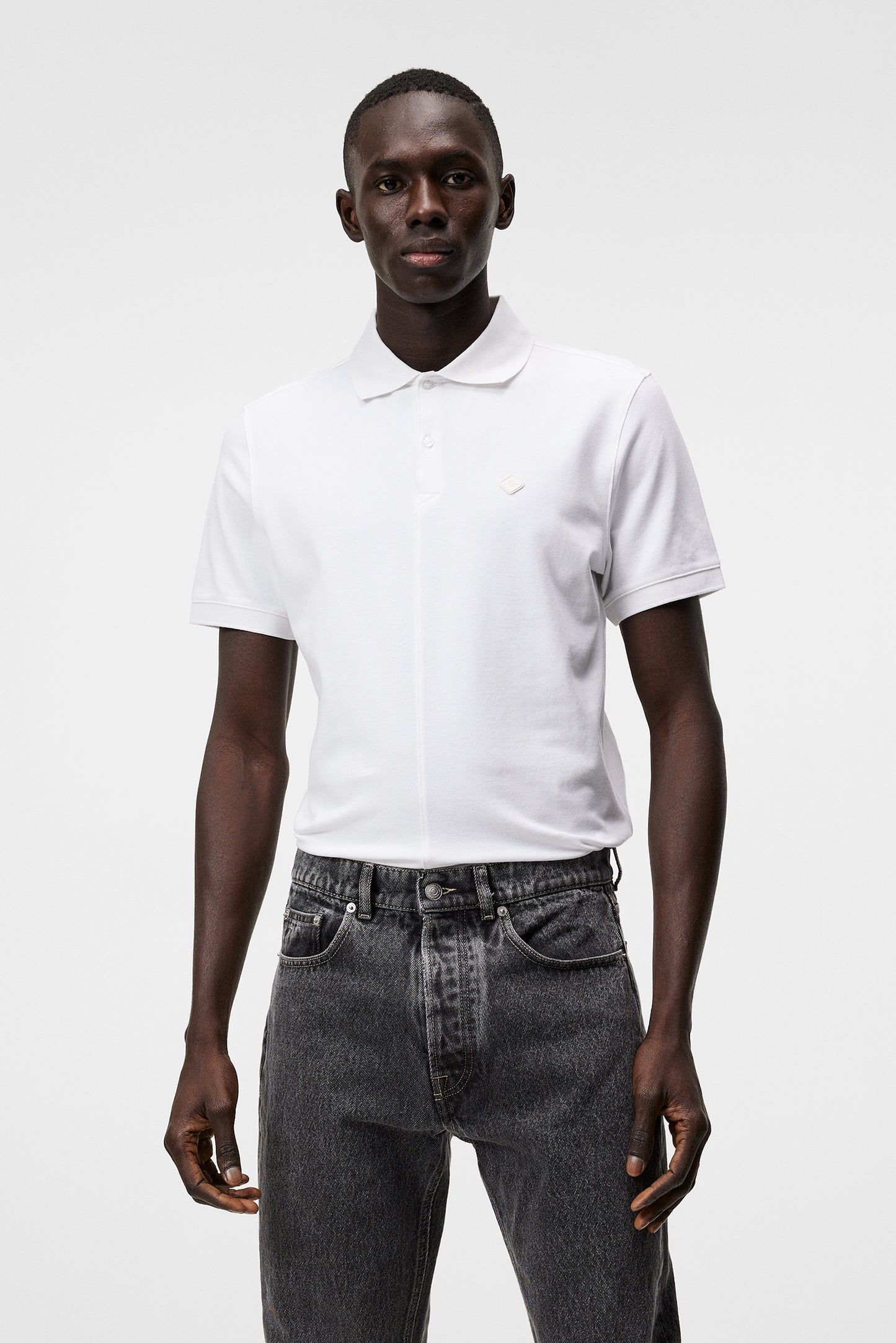 Rubi Slim Polo Shirt / White