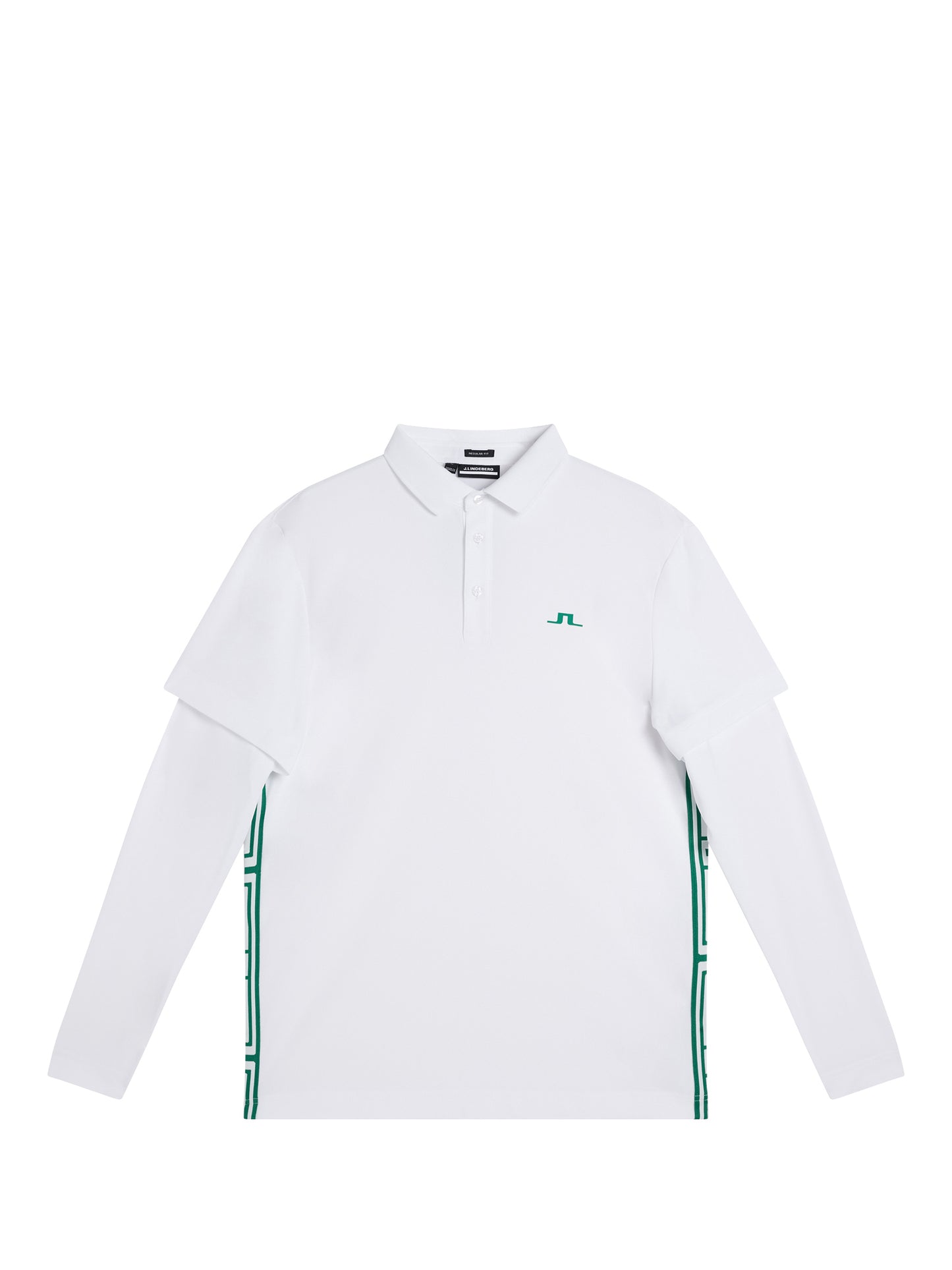 Liam Regular Fit LS Polo / White