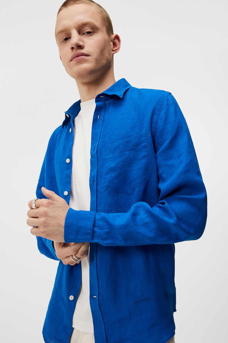 Clean Linen Slim Shirt / Lapis Blue