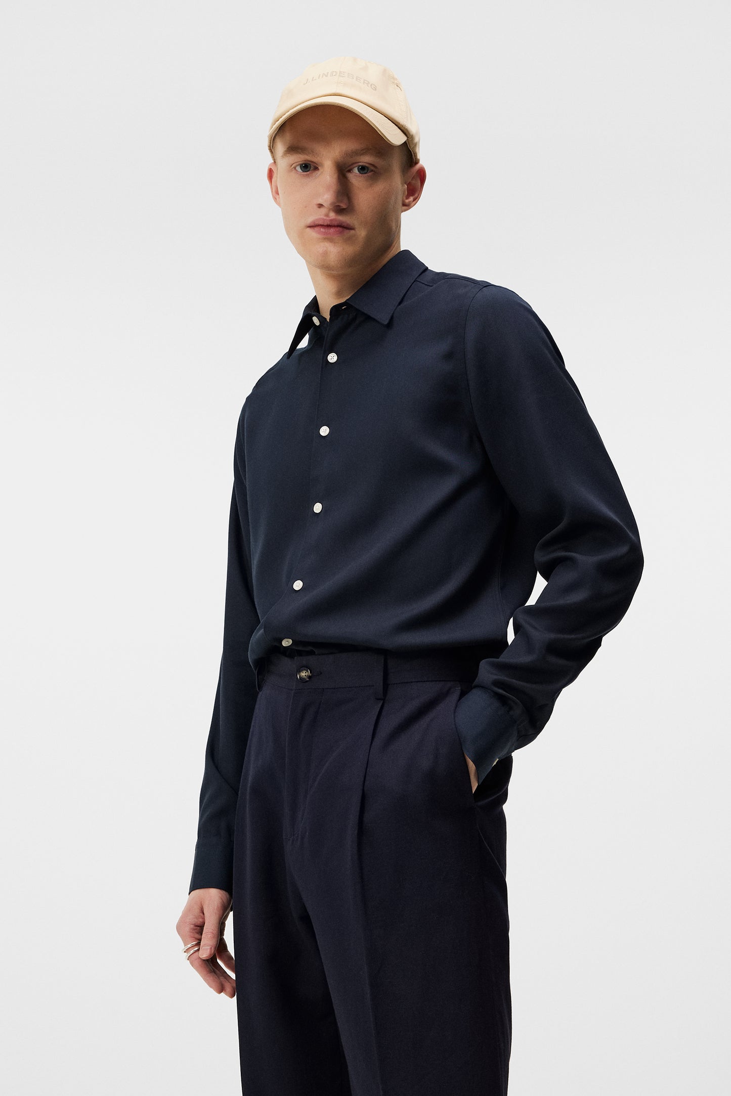 Comfort Tencel Slim Shirt / JL Navy – J.Lindeberg