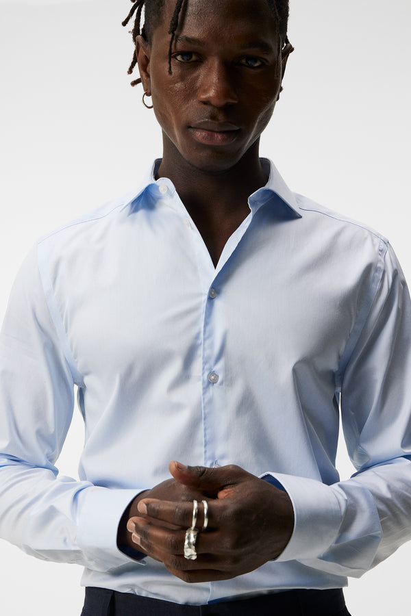 Non-iron Twill Superslim Shirt / Skyway